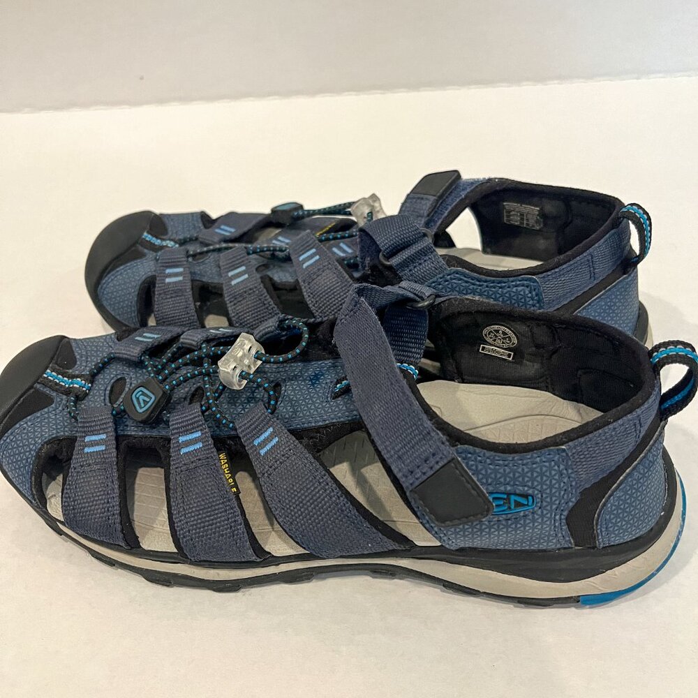 Keen Sandals BIG KIDS' NEWPORT H2 Water Hiking Shoes, Blue/Navy, Size 6